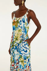 Rio Beach Off-White Maxi Dress