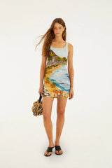 Multicolor Copacabana Beach Mini Dress