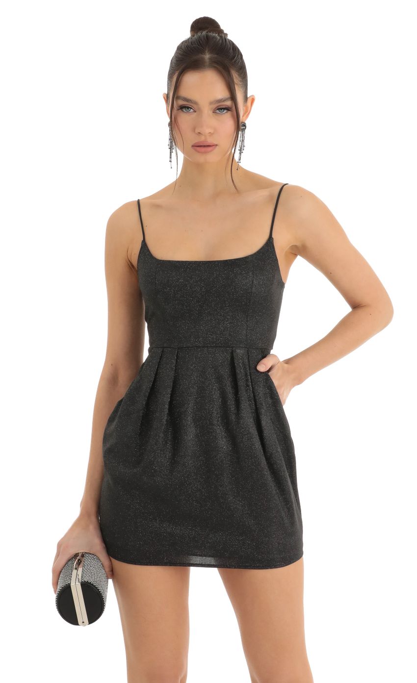 Glitter Dress in Black