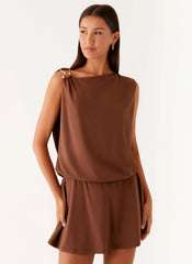 Ala Mini Dress - Chocolate