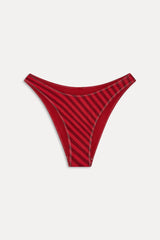 x JENNIE Dove Satin Bikini Bottom - Spring Stripe