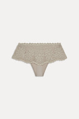 Shelly Crochet Shine Swim Skirt - Birthday Suit
